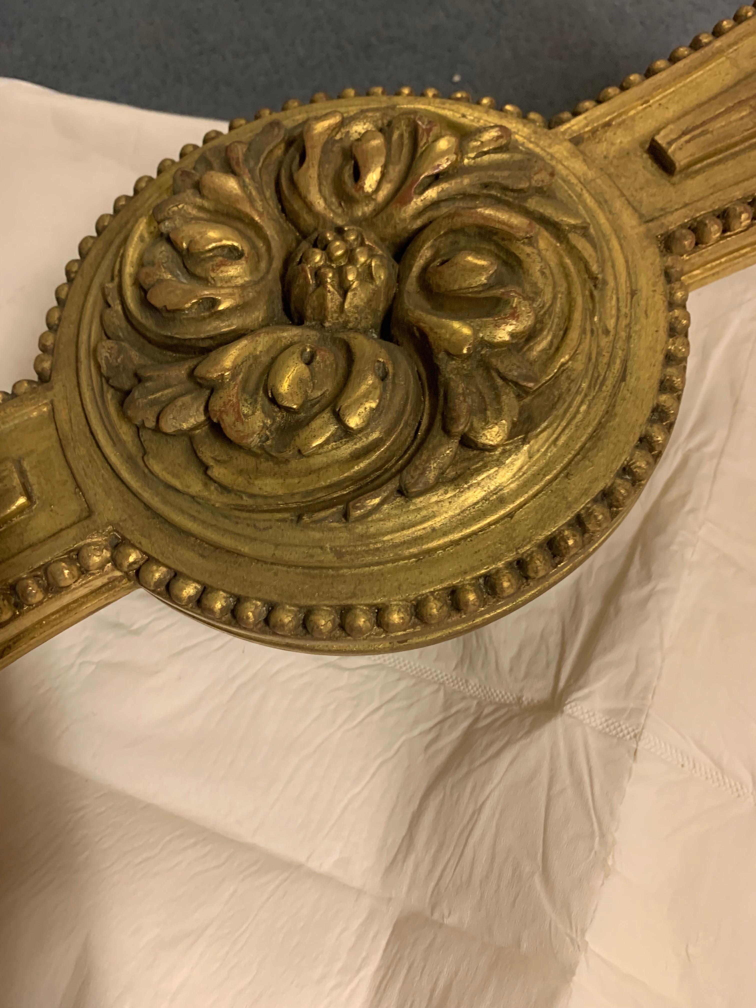 French Center Tables Giltwood Louis XVI Style In Good Condition For Sale In Los Angeles, CA