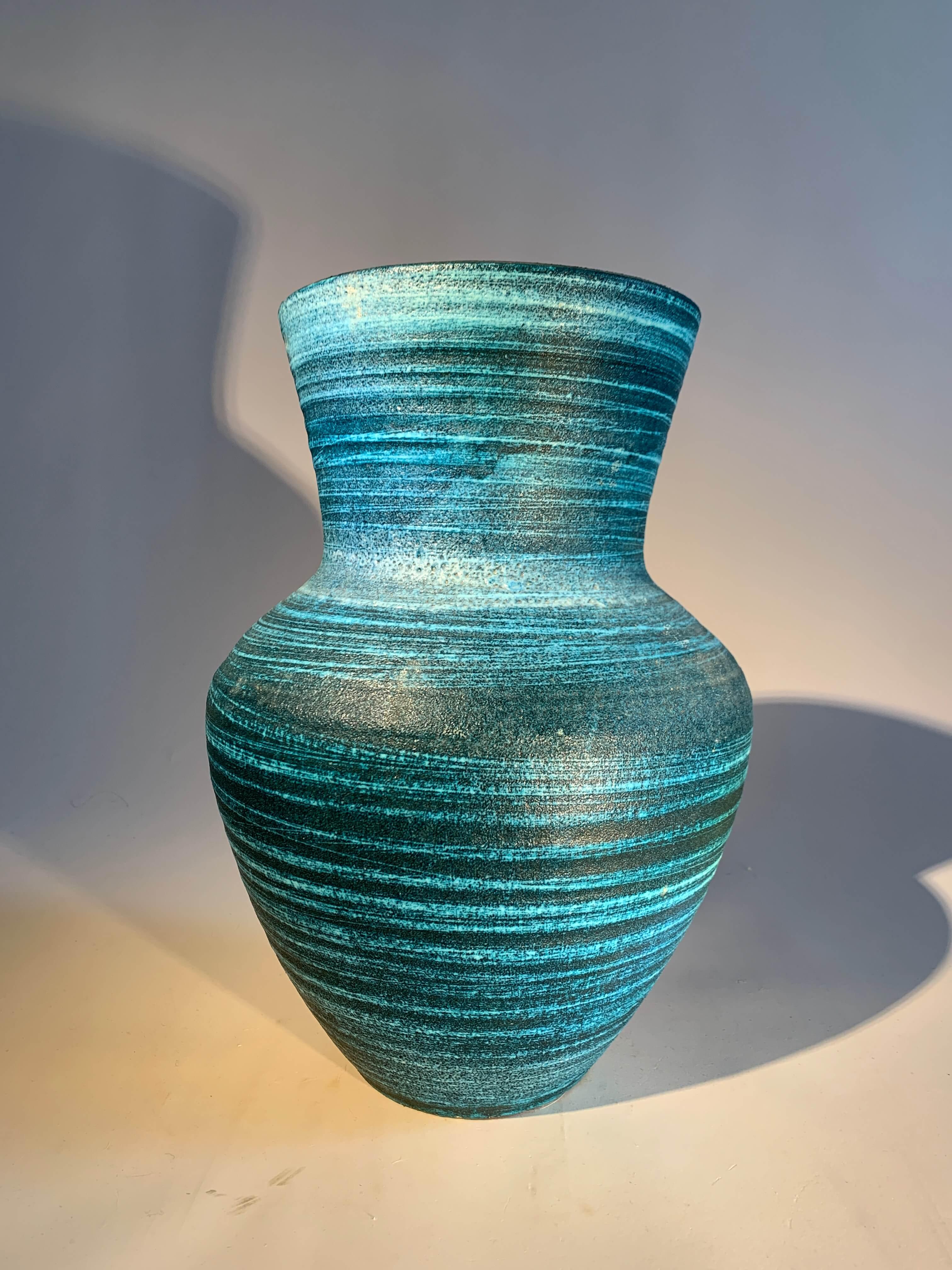 Französische ACCOLAY-Vase aus Keramik (Handgefertigt) im Angebot