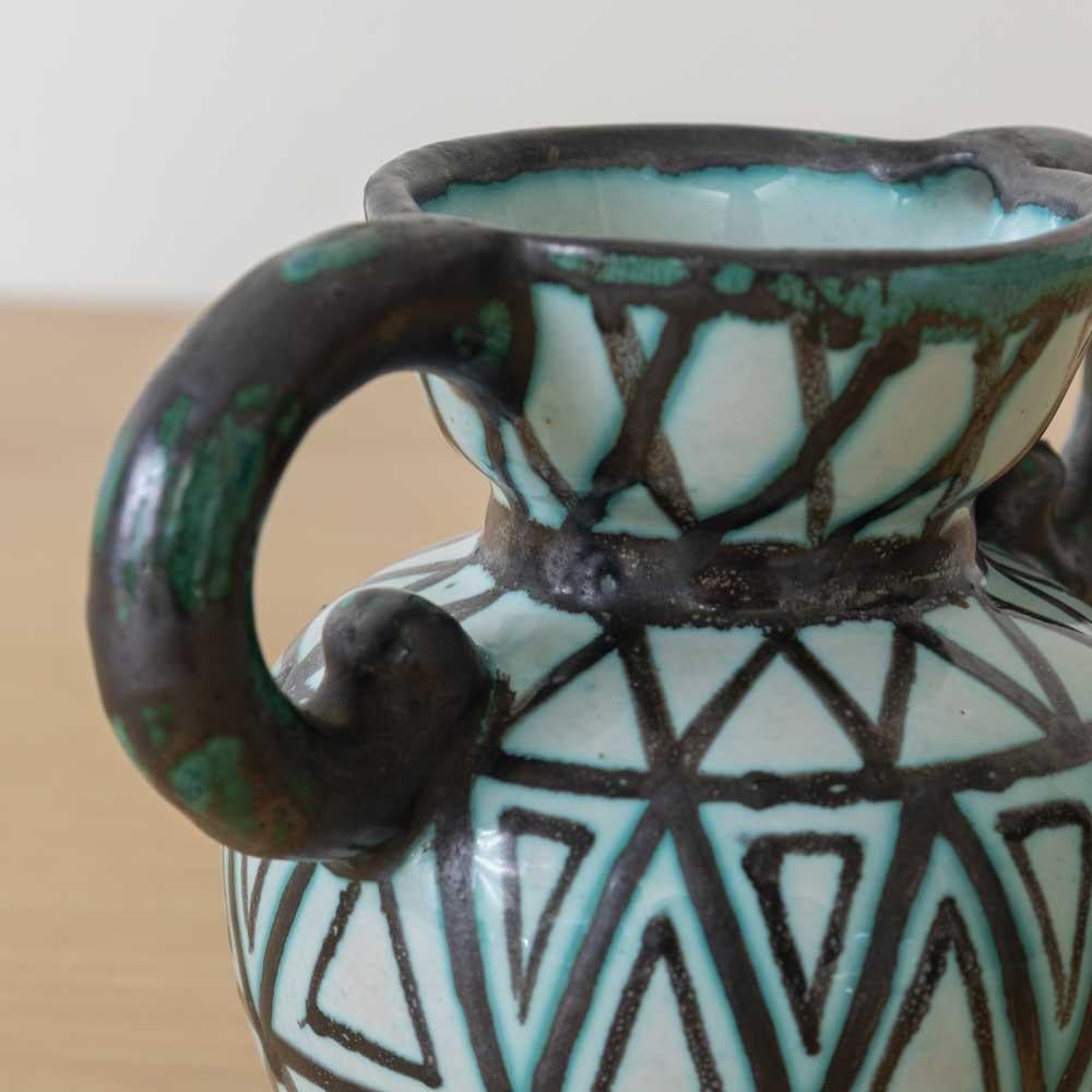 French Ceramic Amphora Vase in vendita 5