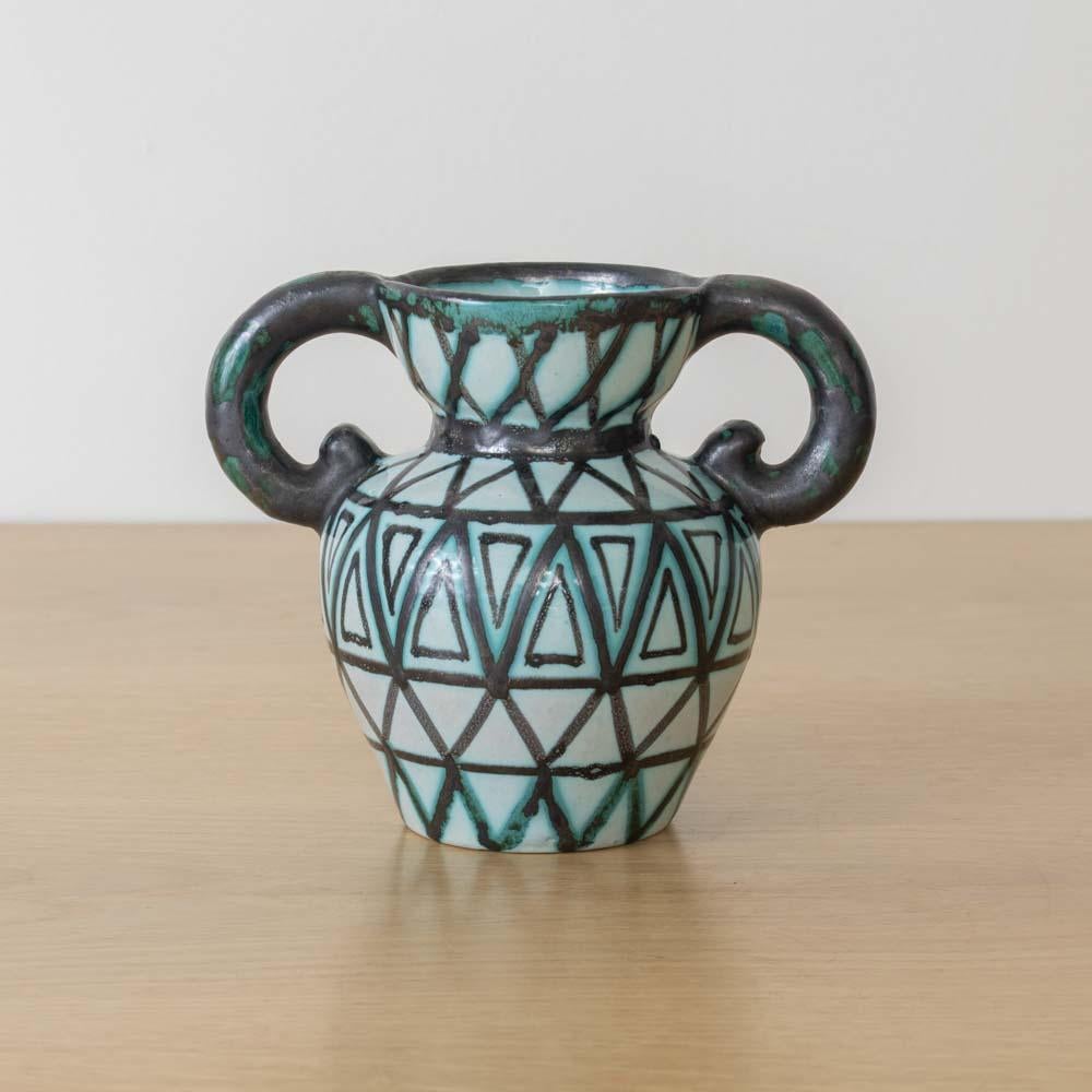 Ceramica French Ceramic Amphora Vase in vendita