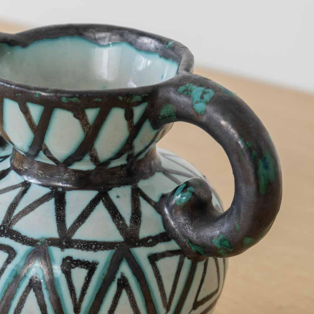 French Ceramic Amphora Vase in vendita 1