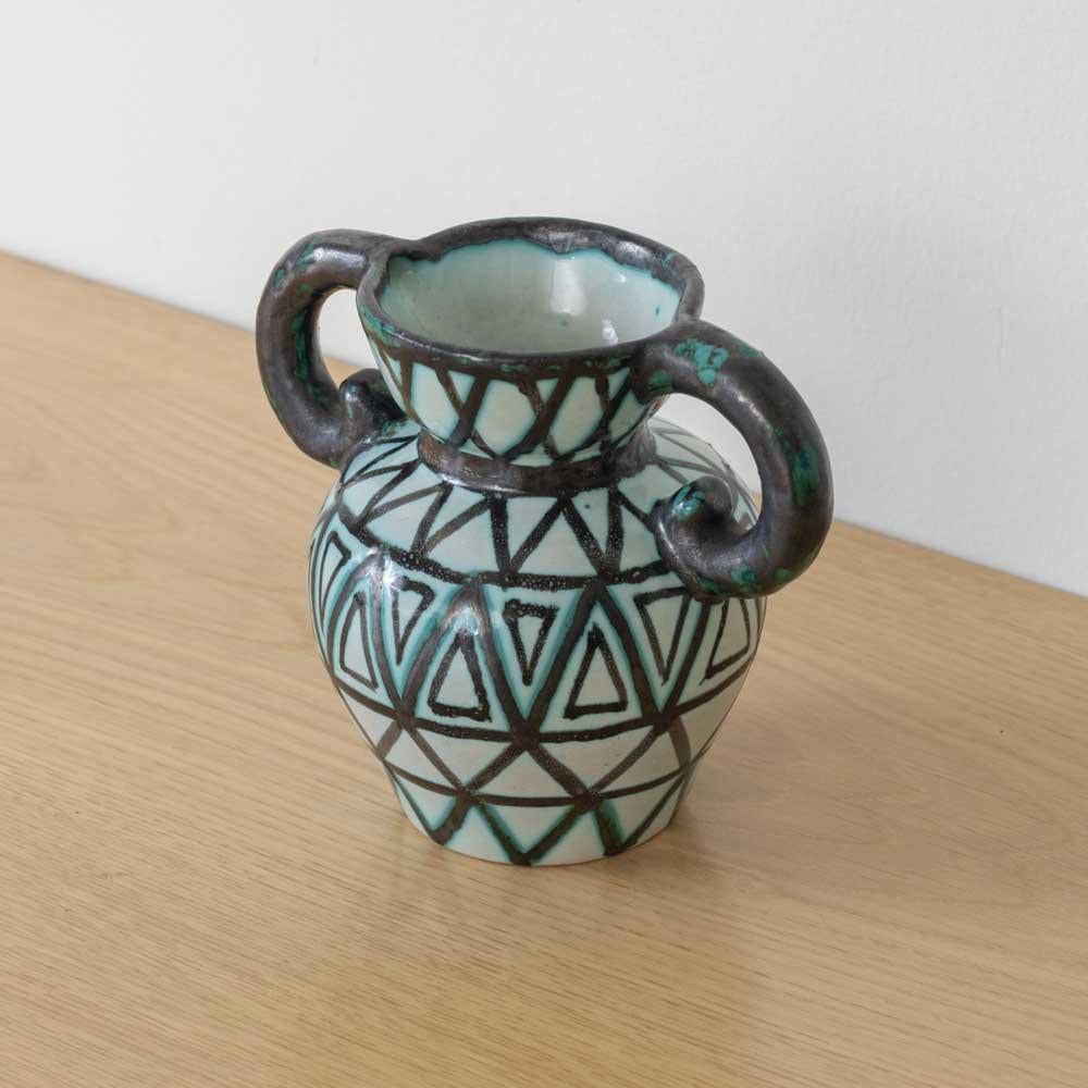 French Ceramic Amphora Vase in vendita 2