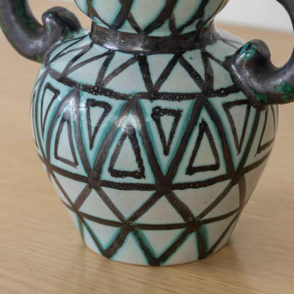 French Ceramic Amphora Vase in vendita 3