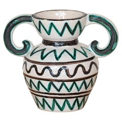 French Ceramic Amphora Vase