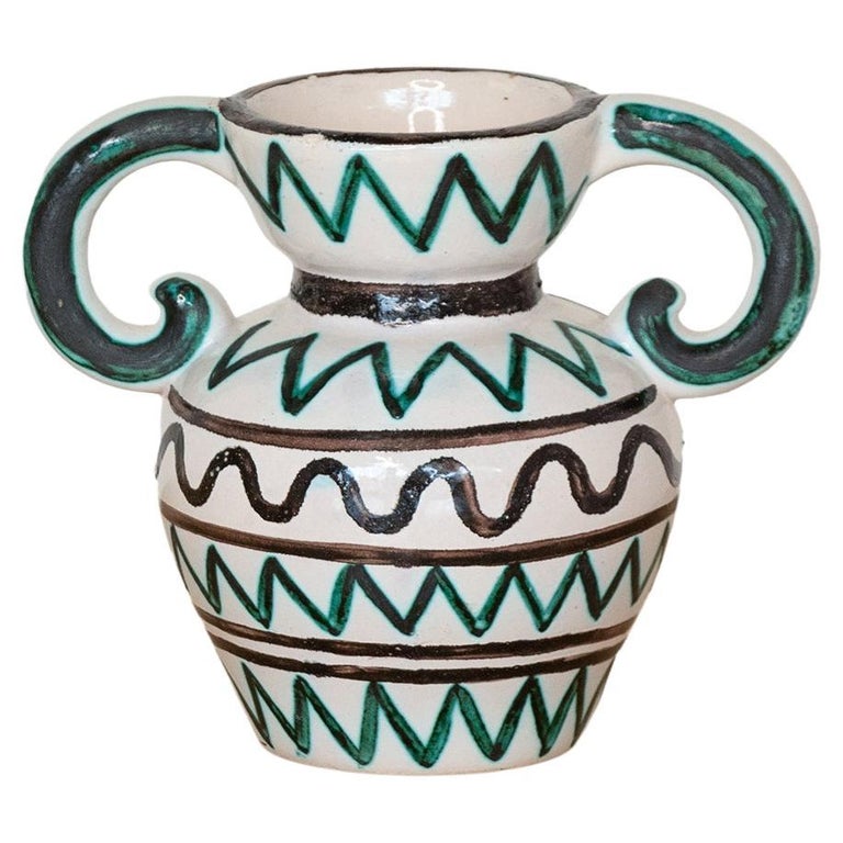 French Ceramic Amphora Vase at 1stDibs
