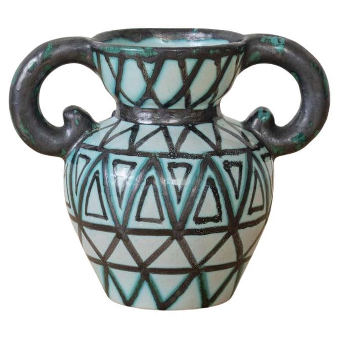 French Ceramic Amphora Vase