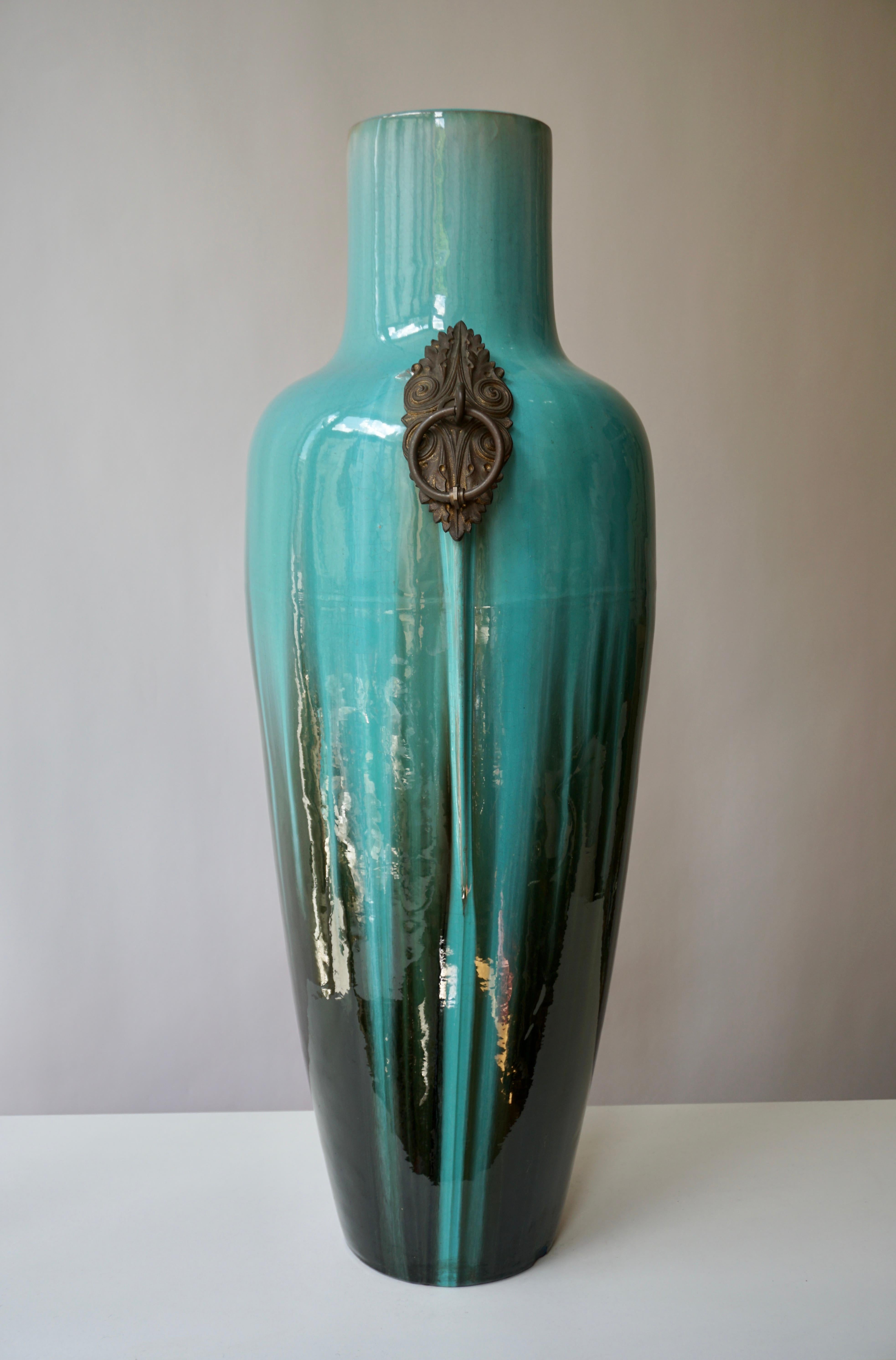 bronze ceramic vase