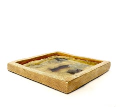 French Ceramic Artist Francois Lembo Ceramic Tray Vide Poche or Wall Plaque