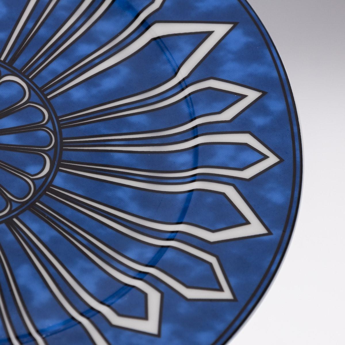 French Ceramic Bleus D'ailleurs Pair Of Dinner Plates By Hermes 5