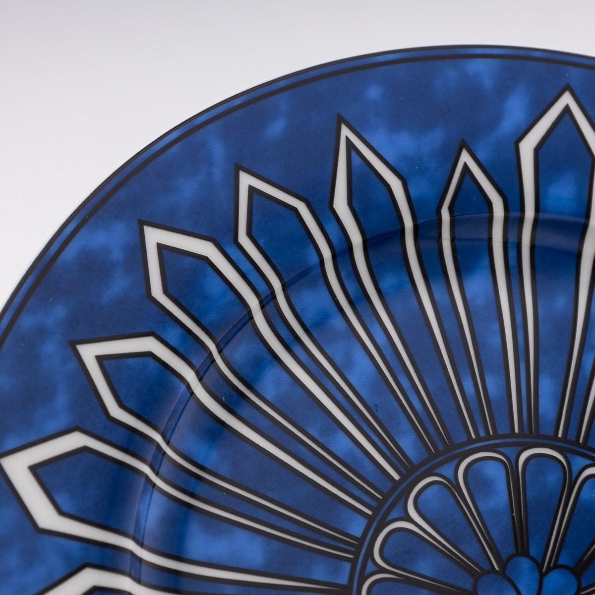 French Ceramic Bleus D'ailleurs Pair Of Dinner Plates By Hermes 8