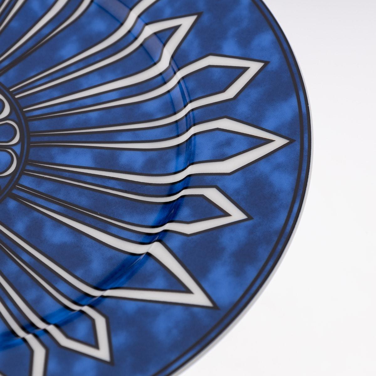 French Ceramic Bleus D'ailleurs Pair Of Dinner Plates By Hermes 11