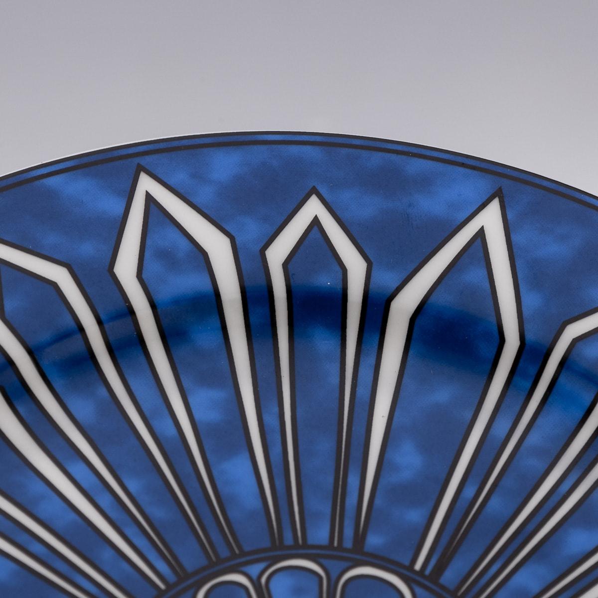 French Ceramic Bleus D'ailleurs Pair Of Dinner Plates By Hermes 2