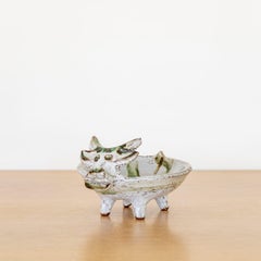 French Ceramic Bull Vide Poche by Albert Thiry