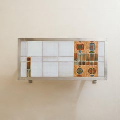 French Ceramic Coffee Table Attrib. to Jean Gregorieff for Roche Bobois, 1970s