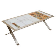 French Ceramic Coffee Table Attrib. to Jean Gregorieff for Roche Bobois, 1970s