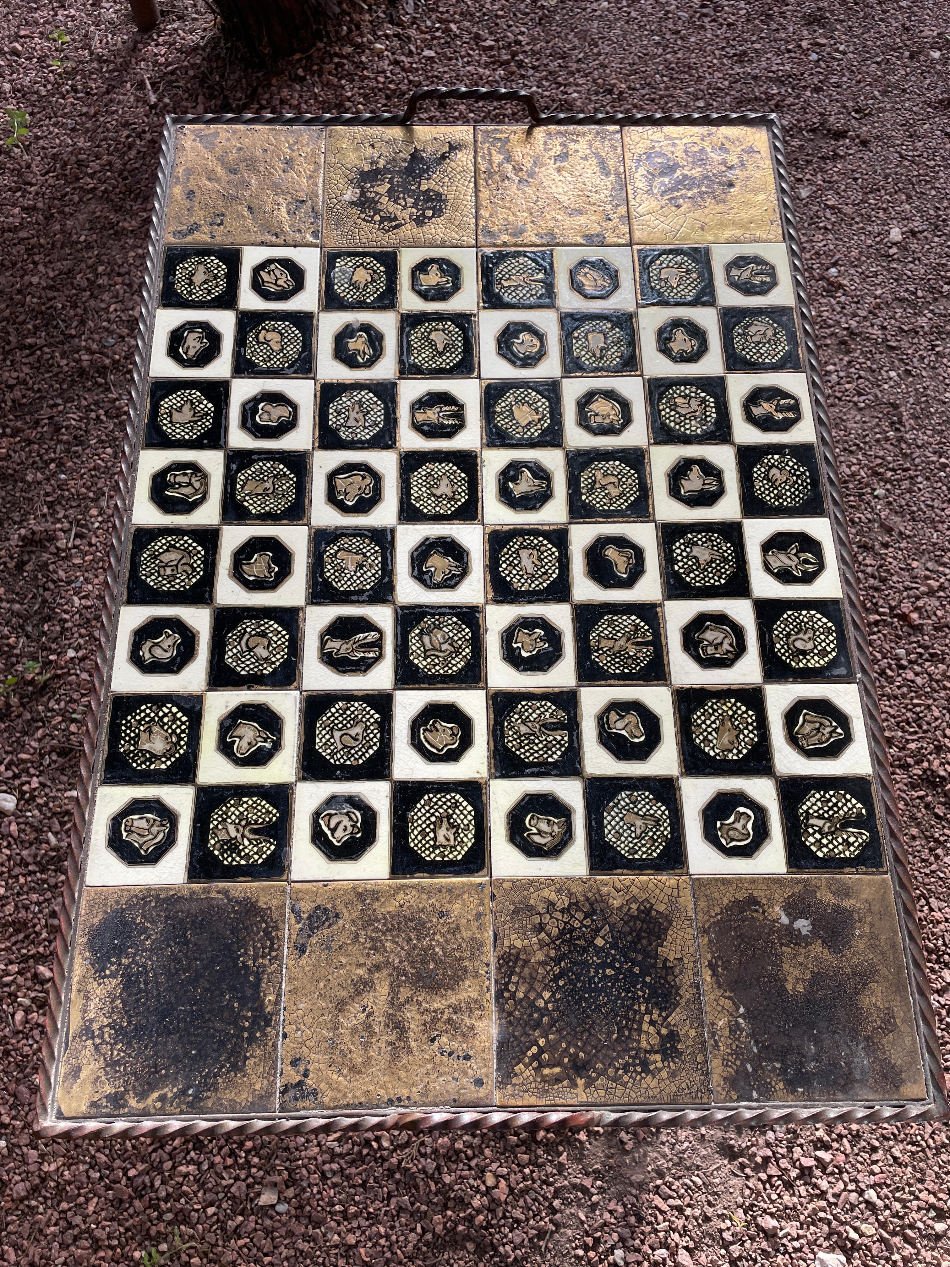 20th Century French Ceramic Coffee Table, Vallauris, 1950s For Sale