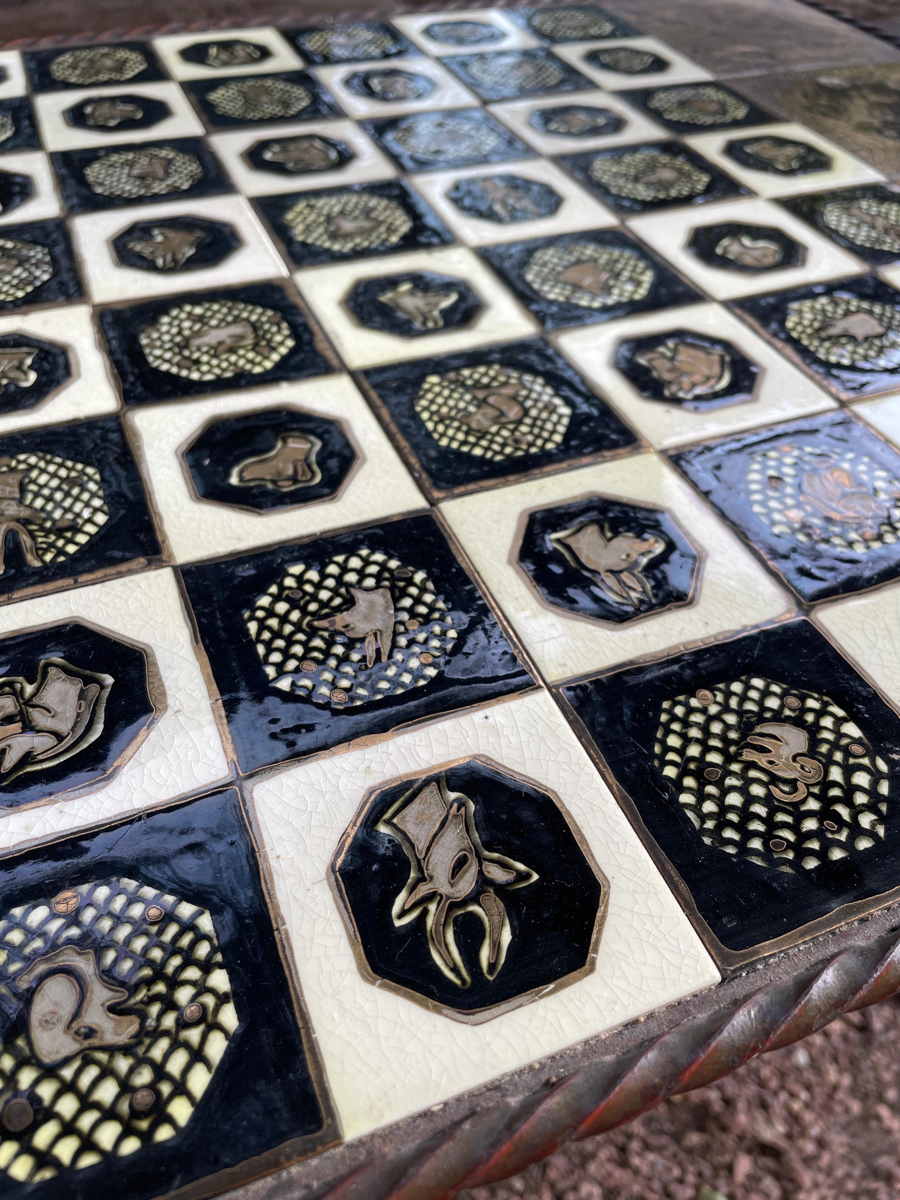 French Ceramic Coffee Table, Vallauris, 1950s For Sale 1