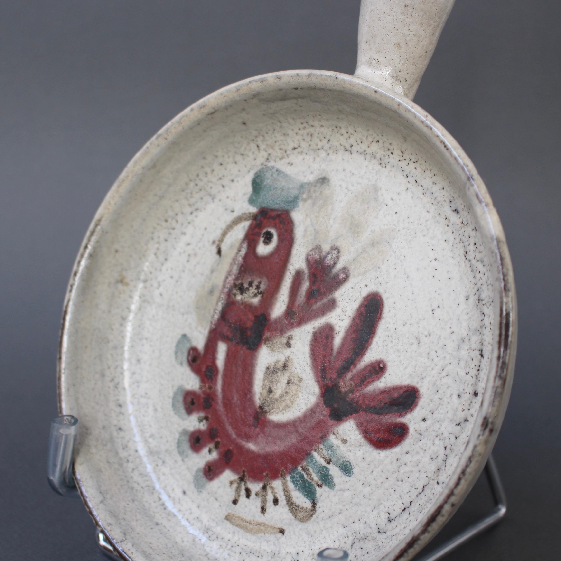 French Ceramic Decorative Serving Dish by Gustave Reynaud, Le Mûrier, c. 1960s For Sale 2