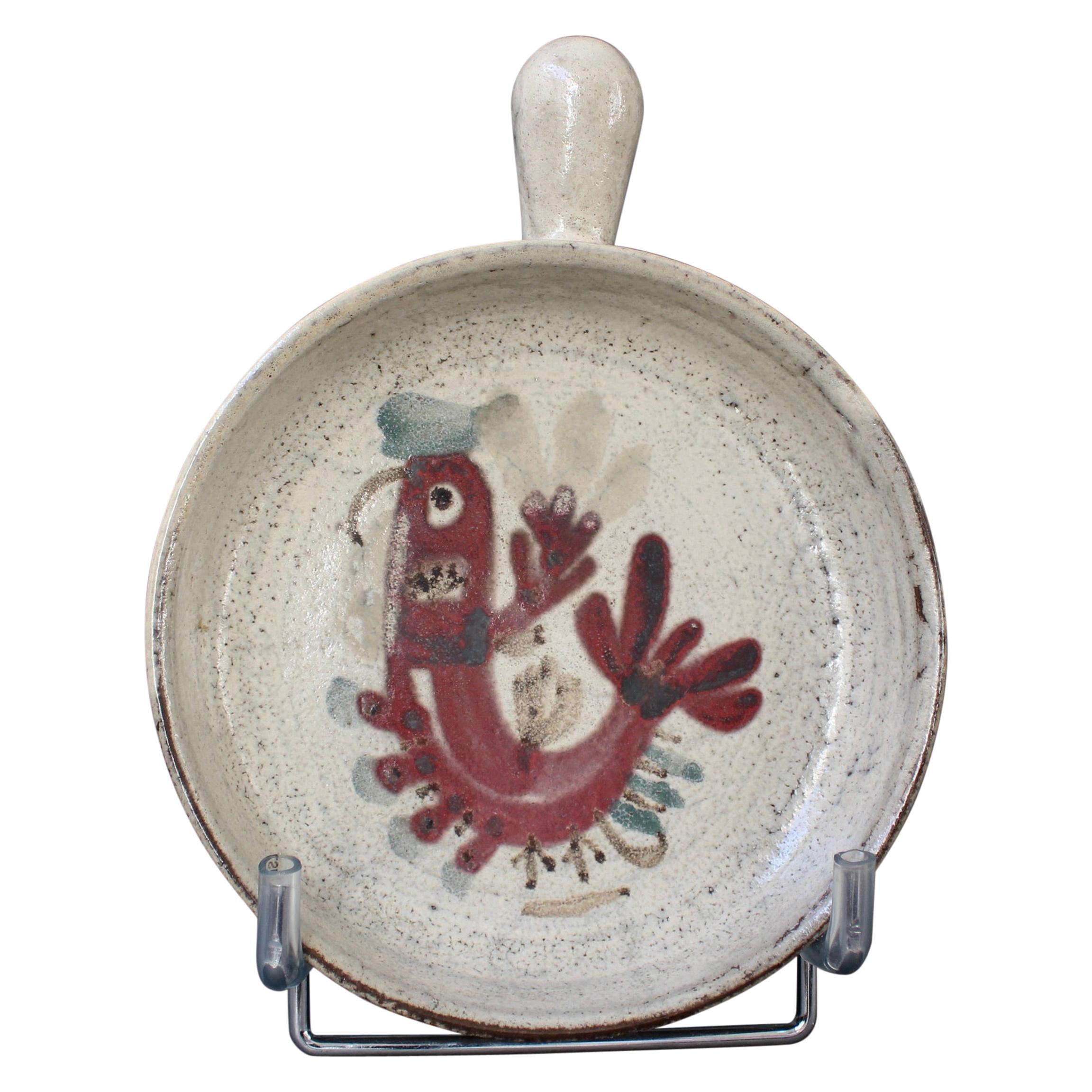 French Ceramic Decorative Serving Dish by Gustave Reynaud, Le Mûrier, c. 1960s