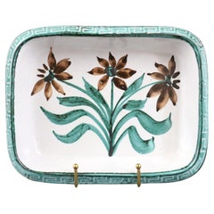 French Ceramic Dish by Robert Picault, Signed, Vallauris, France, 1950s