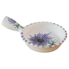 French Ceramic Dish with Handle by Marie Madeleine Jolly