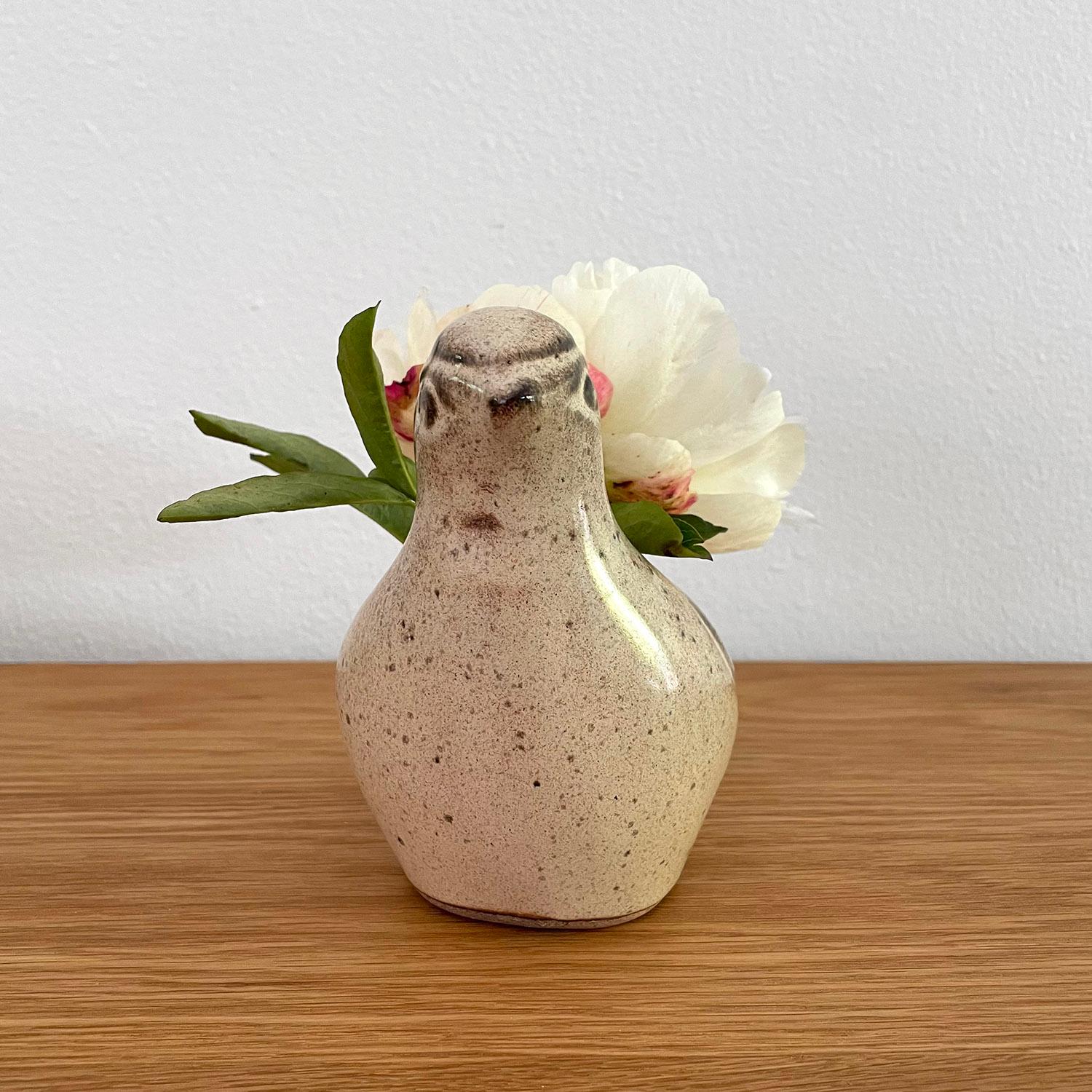 French Ceramic Dove Vase For Sale 1