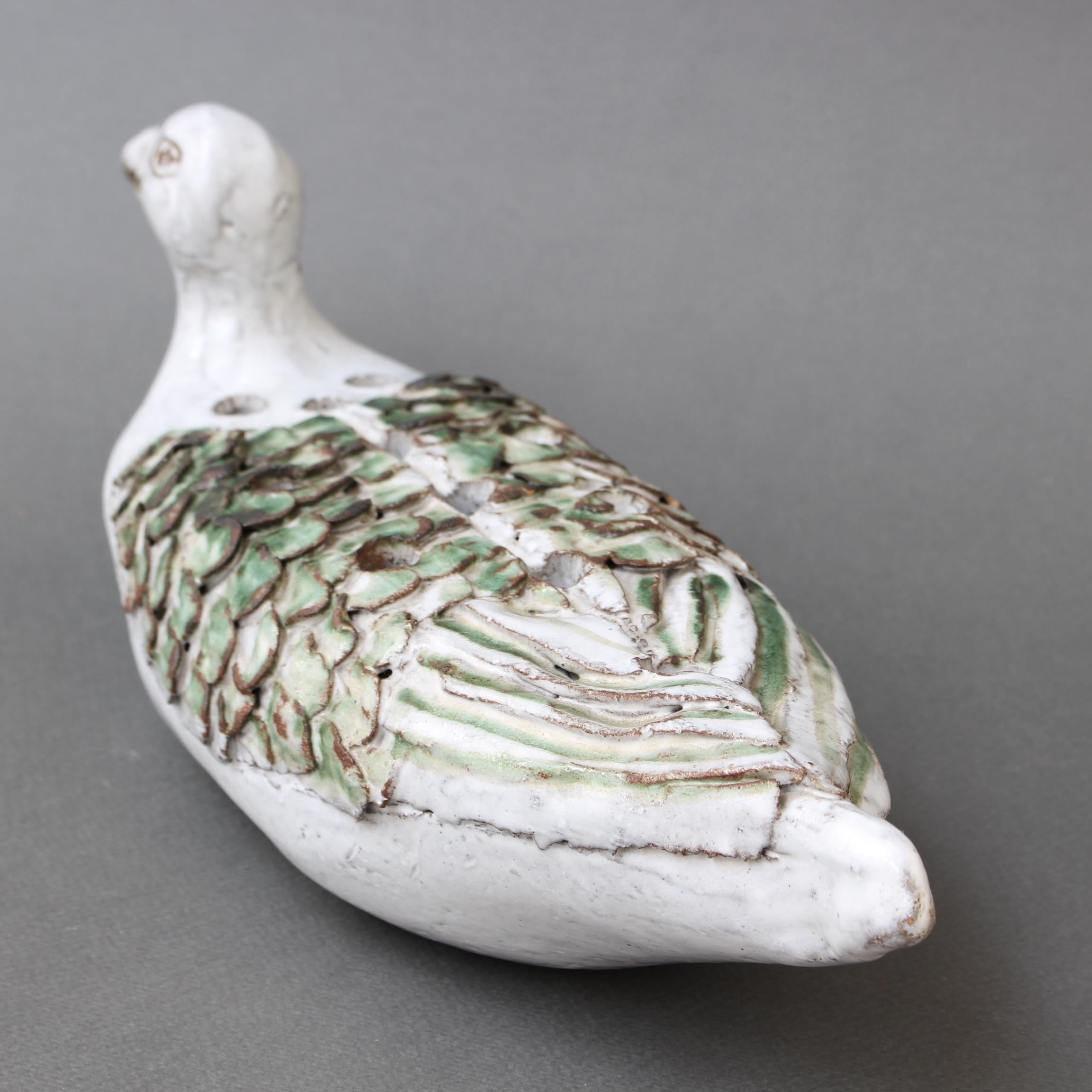 French Ceramic Duck Flower Vase by Albert Thiry '1994' For Sale 12