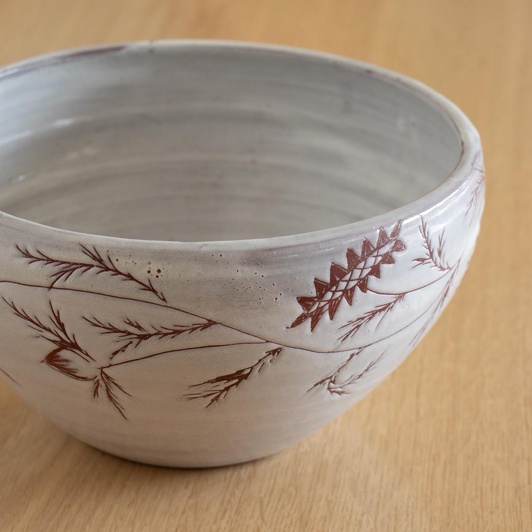 French Ceramic Etched Bowl 1