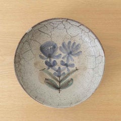 French Ceramic Flower Bowl by Gustave Reynaud