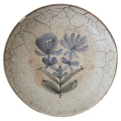 French Ceramic Flower Bowl by Gustave Reynaud French Ceramic Flower Bowl by Gustave Reynaud