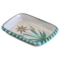 French Ceramic Flower Tray by Robert Picault