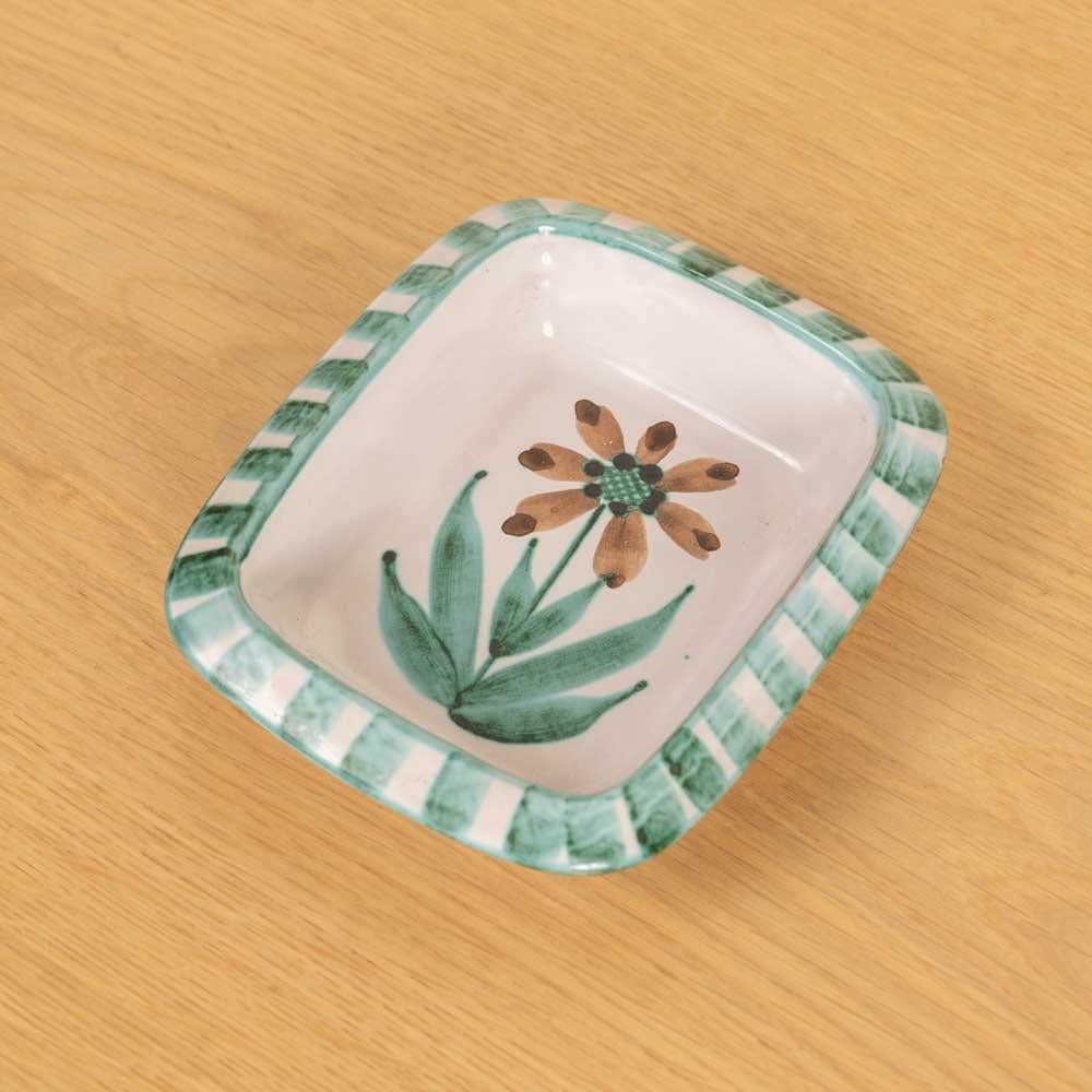 Vide Poche in ceramica francese a fiori di Robert Picault In condizioni buone in vendita a Los Angeles, CA