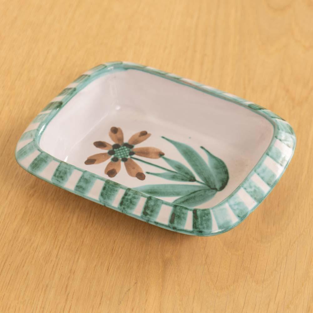 XX secolo Vide Poche in ceramica francese a fiori di Robert Picault in vendita