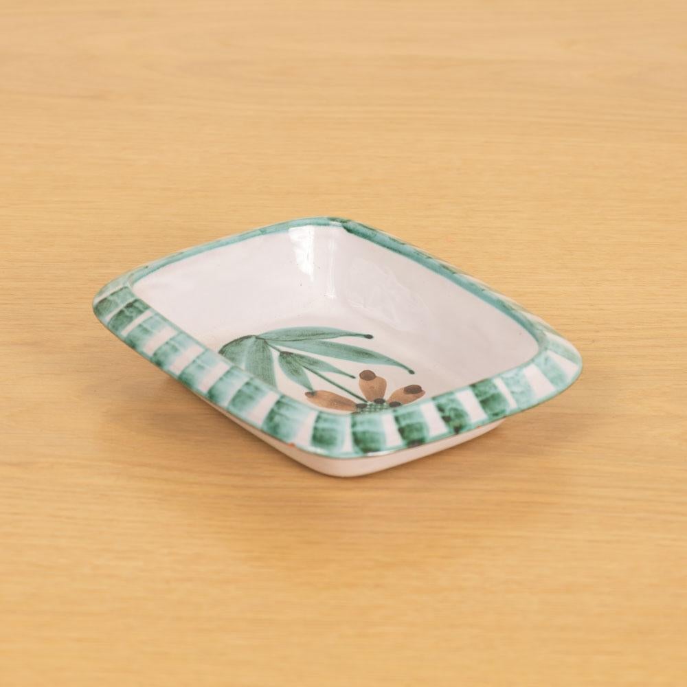 Vide Poche in ceramica francese a fiori di Robert Picault in vendita 1
