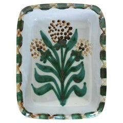 French Ceramic Flower Vide Poche by Robert Picault