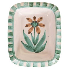 French Ceramic Flower Vide Poche by Robert Picault