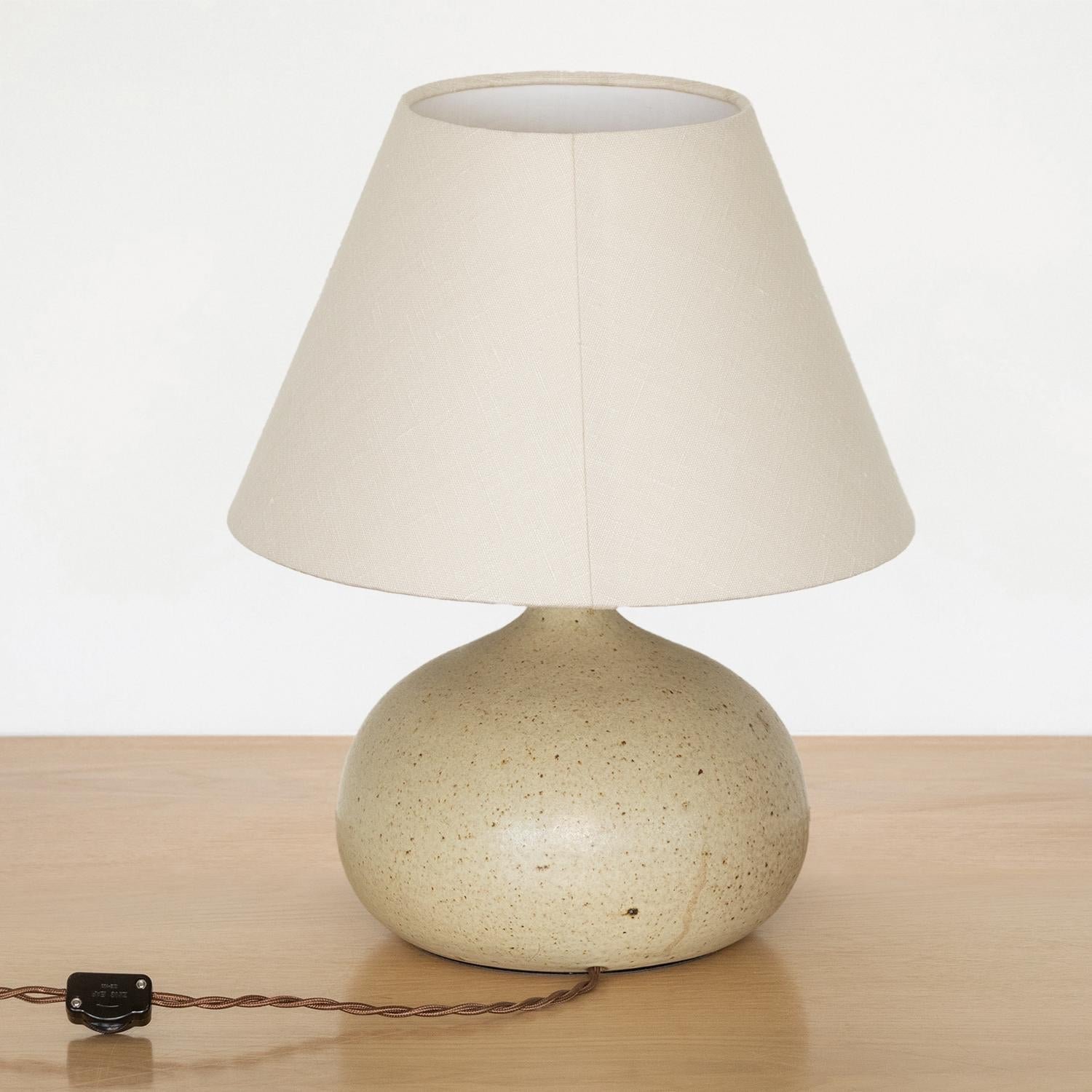 20th Century French Ceramic Globe Lamp