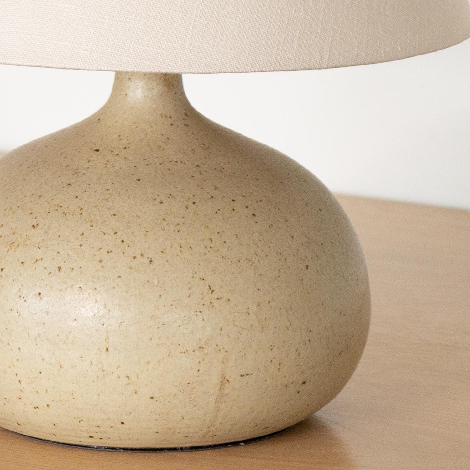French Ceramic Globe Lamp 1