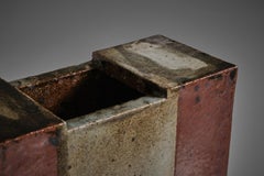 Vase en céramique française Grs de La Borne de Montreau Lohoff, 1975