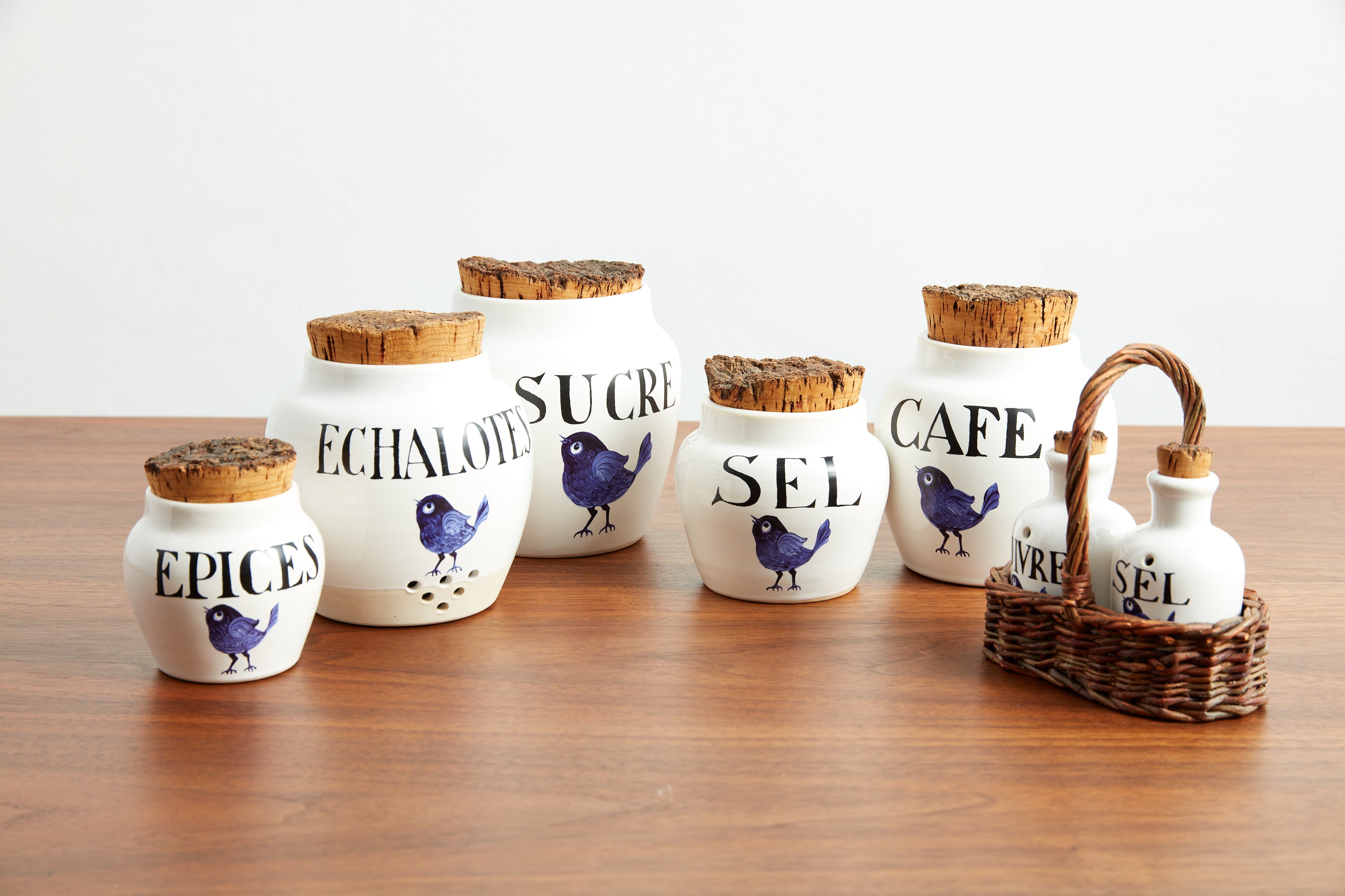 French Ceramic Jar Set For Sale at 1stDibs
