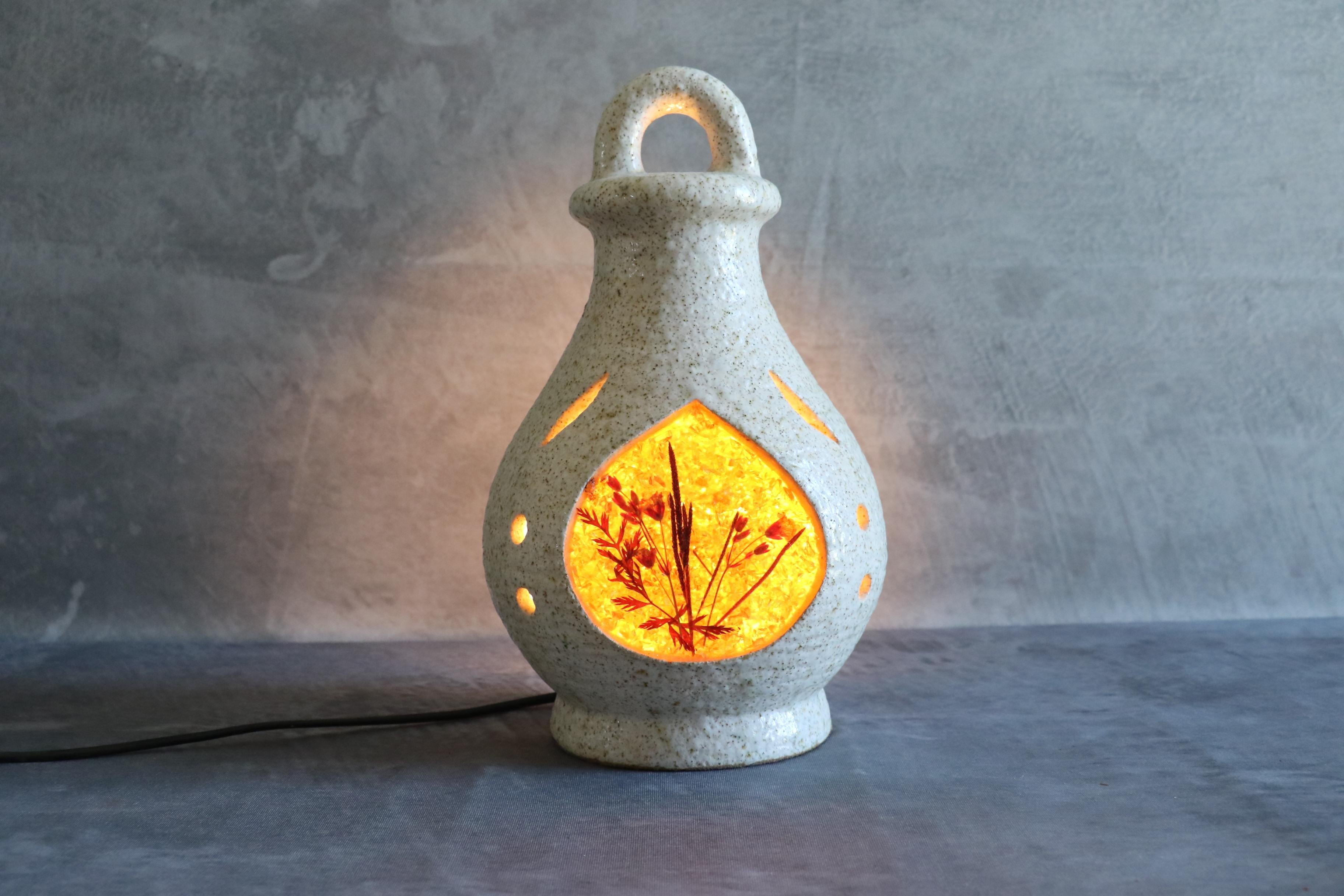 Lampe française Accolay, 1960, époque Capron, Jouve, Ruelland Bon état - En vente à Camblanes et Meynac, FR