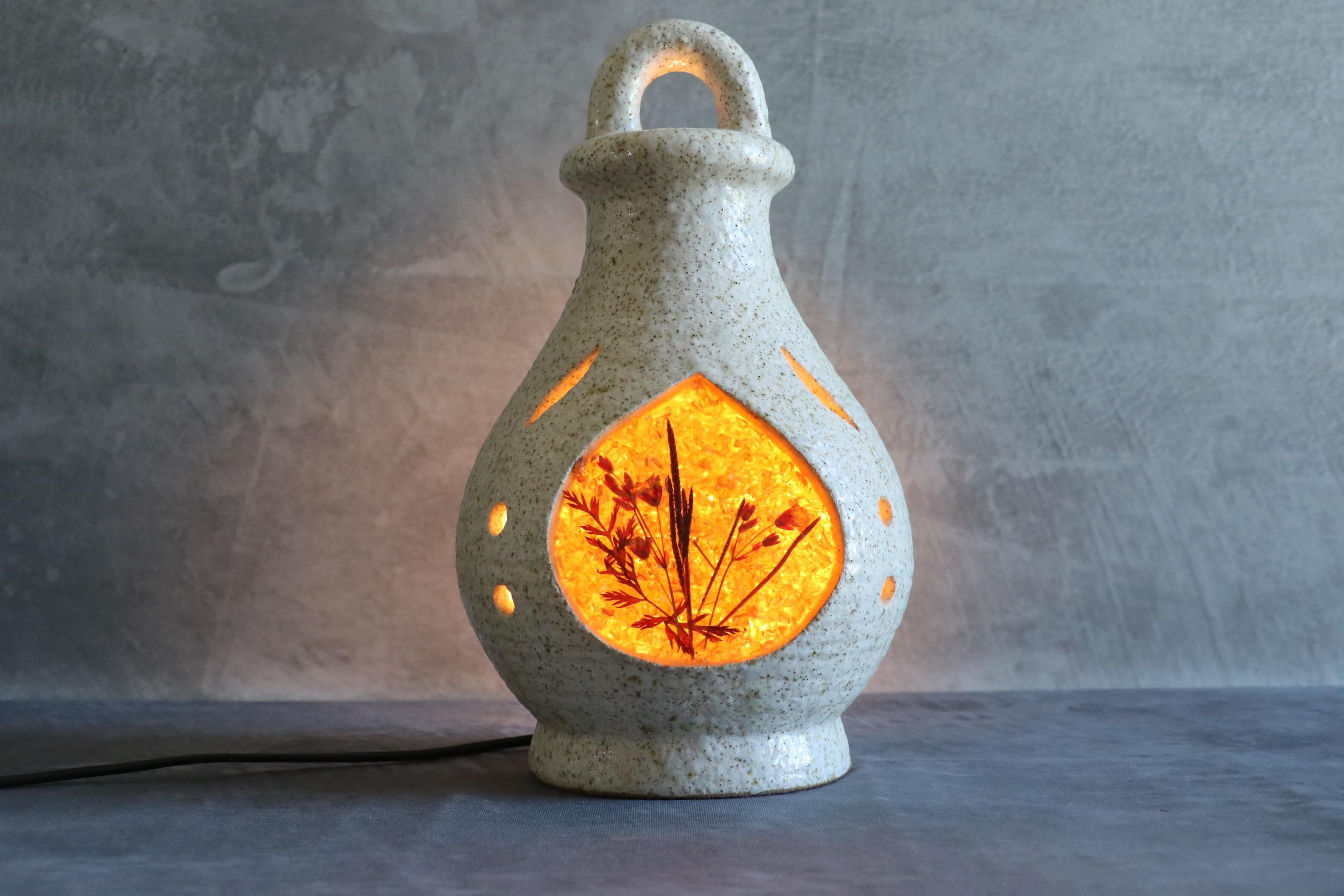 20ième siècle Lampe française Accolay, 1960, époque Capron, Jouve, Ruelland en vente