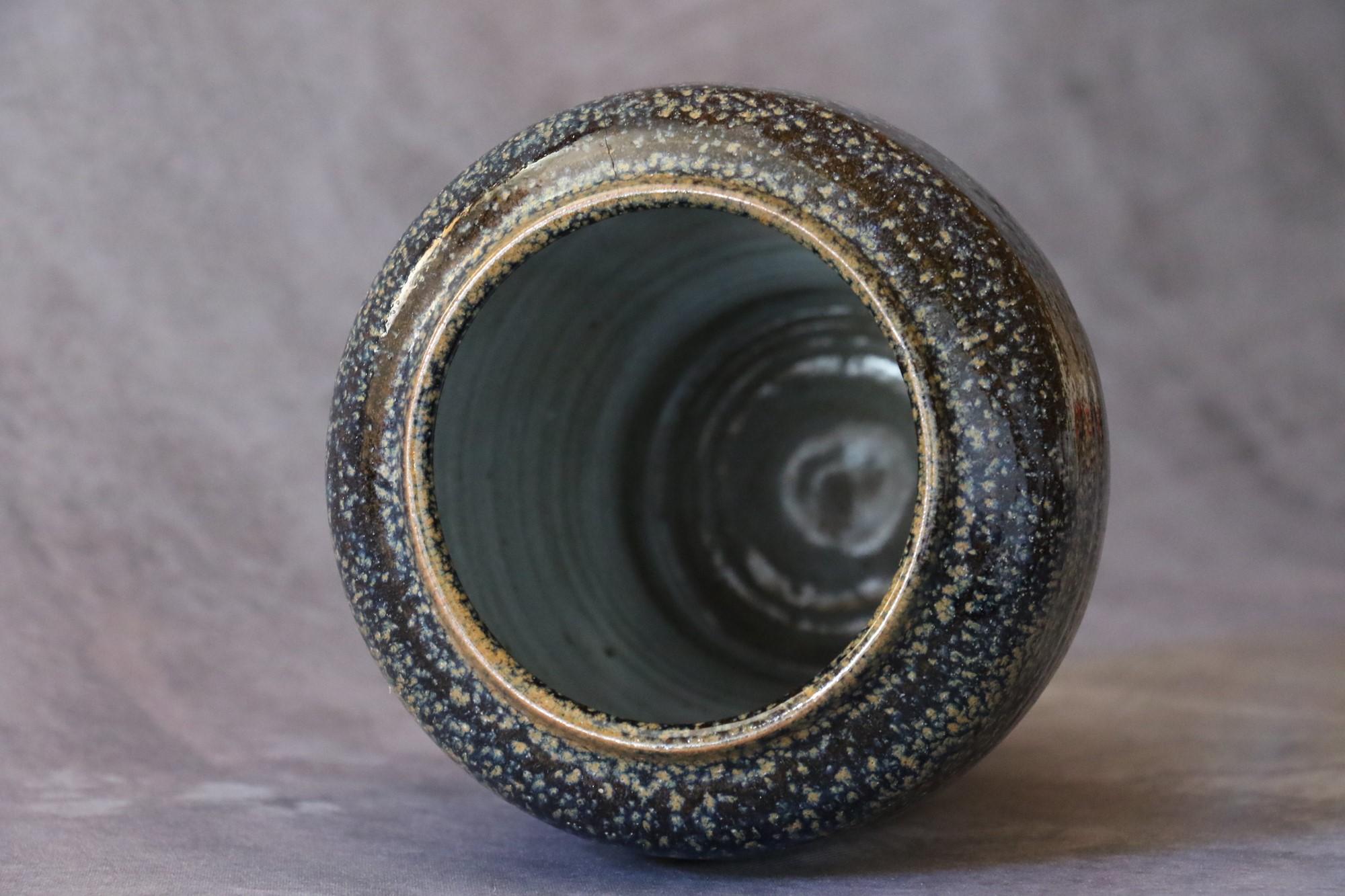 Ceramica francese Grande vaso blu e ocra di Marc Uzan - circa 2000 in vendita 6