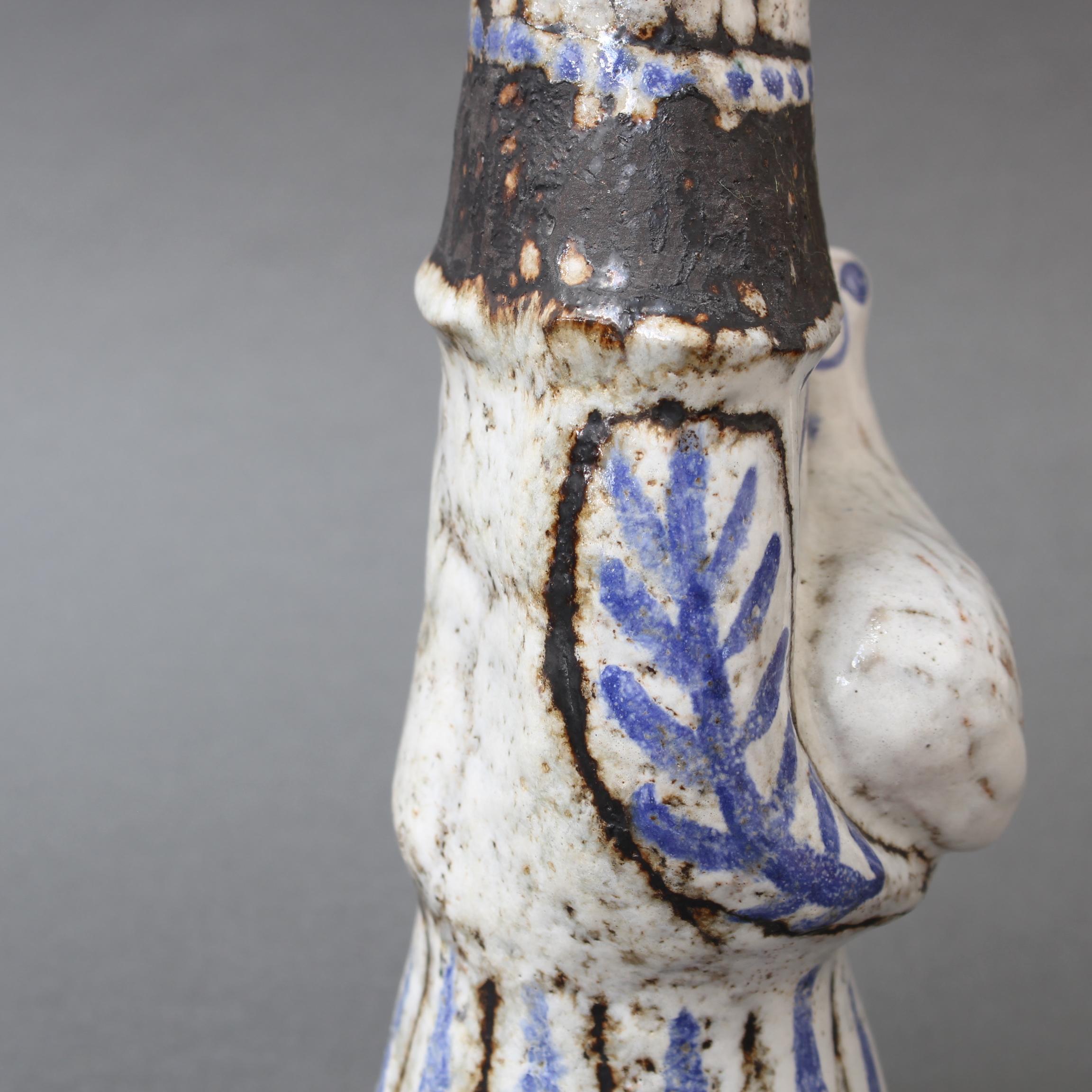 French Ceramic Man with a Lamb by Jean Derval, circa 1950s 7