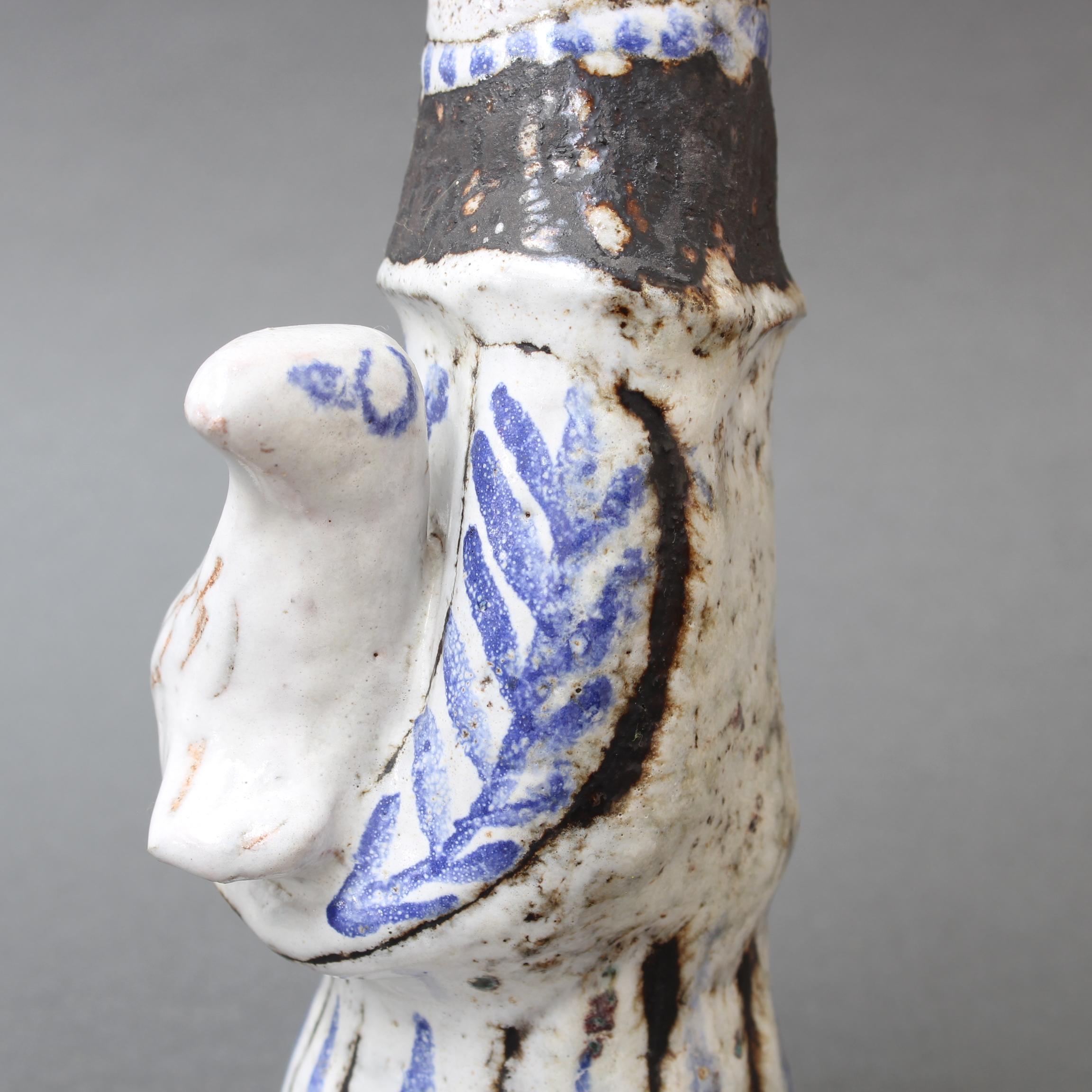 French Ceramic Man with a Lamb by Jean Derval, circa 1950s 9