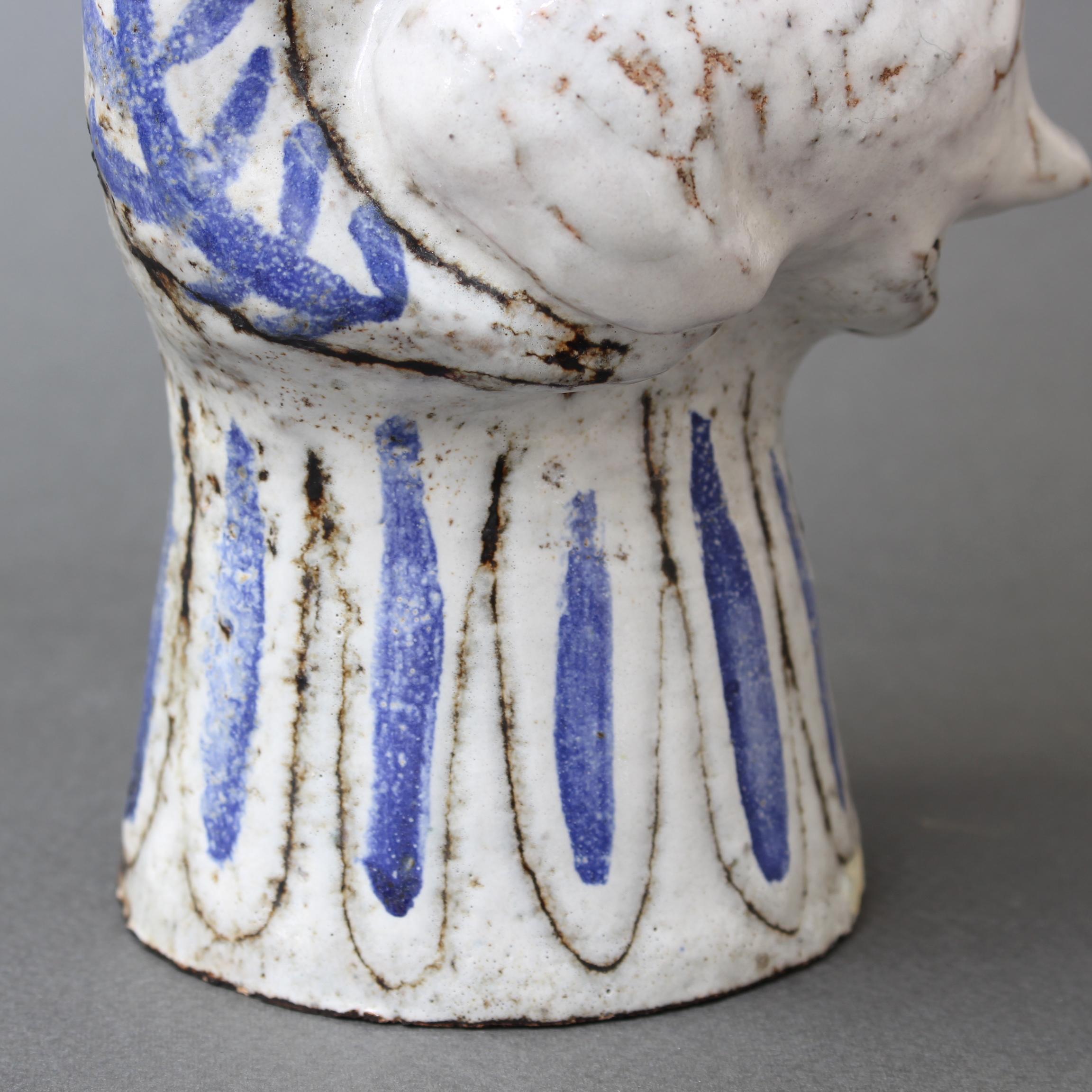 French Ceramic Man with a Lamb by Jean Derval, circa 1950s 11