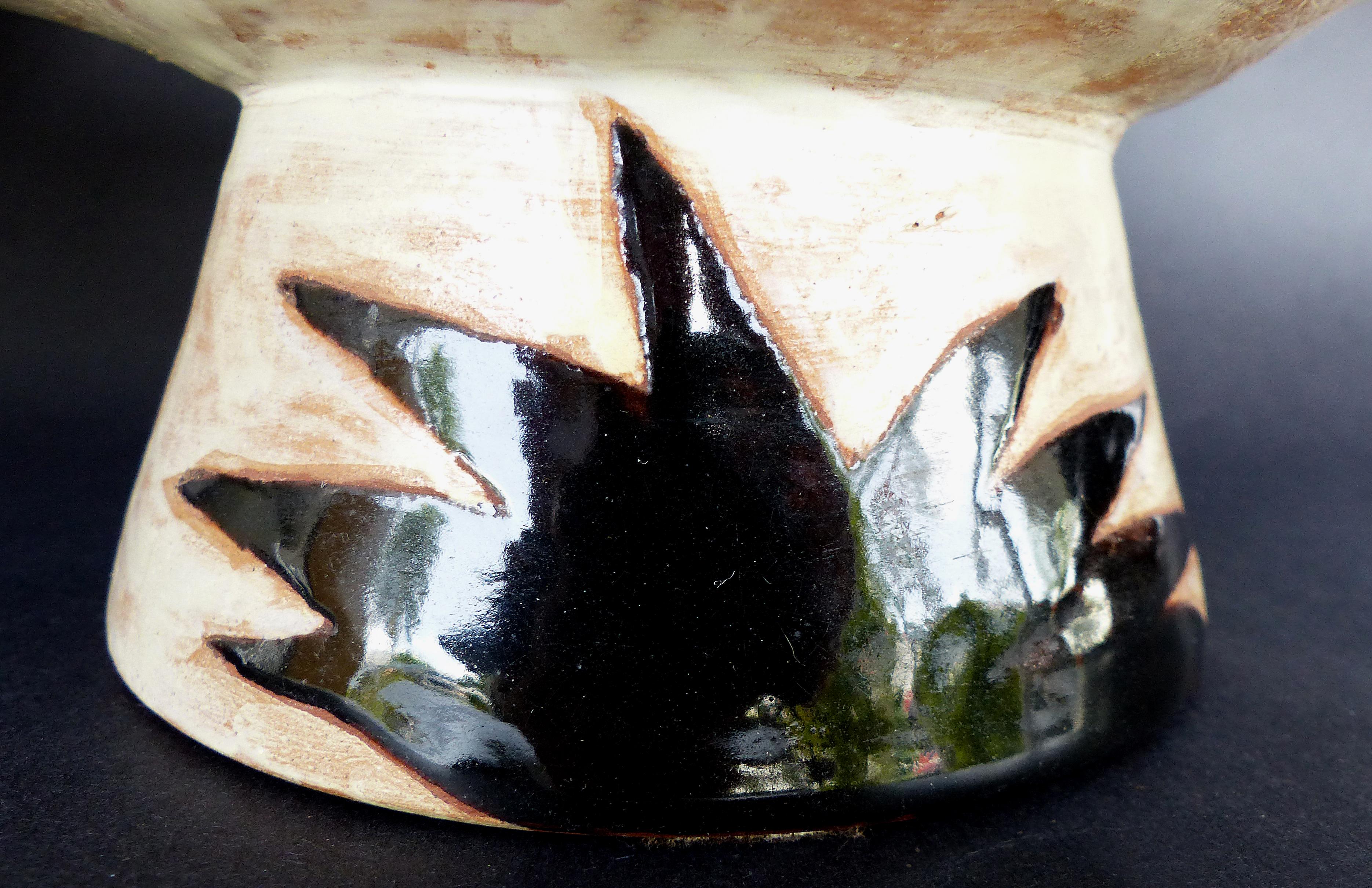 Vase à double pichet en céramique française mi-siècle moderne de Jean Lurcat 7