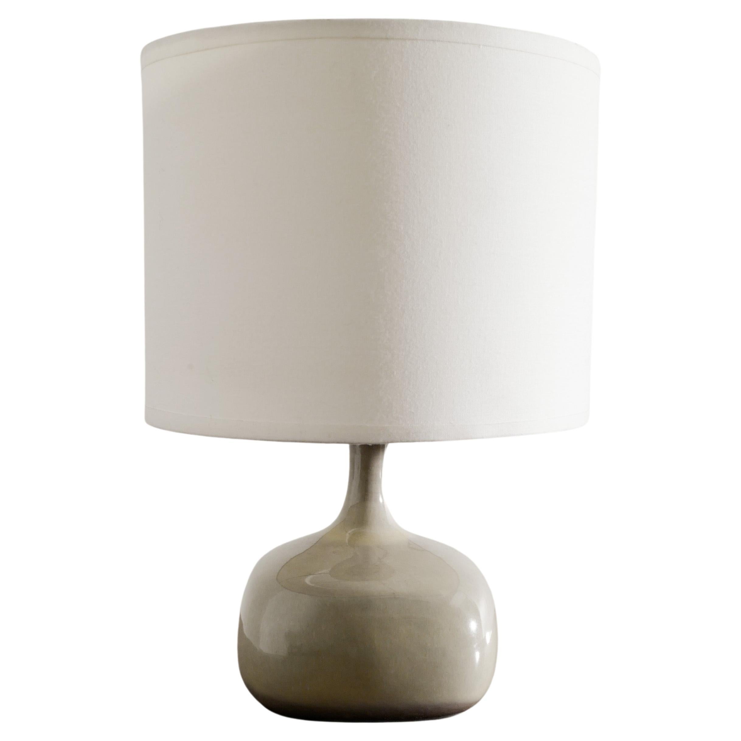 French Ceramic Mid Century Table Desk Lamp by Jacques & Dani Ruelland, 1960s