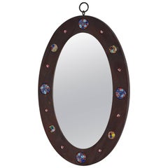 French Ceramic Mirror