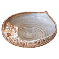 French Ceramic Owl Catch-All